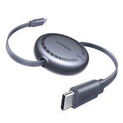 UGREEN USB-C TO USB-C PD FAST CHARGING RETRACTABLE CABLE 100W MAX 1M
