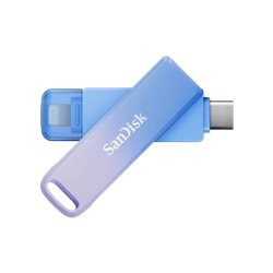SanDisk Creator Phone Drive unidad flash USB 256 GB USB Type-C / Lightning 3.2 Gen 1 (3.1 Gen 1) Azul, Lila