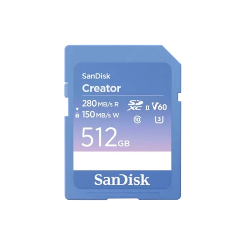 TARJETA SANDISK CREATOR SD UHS-II​ 512GB