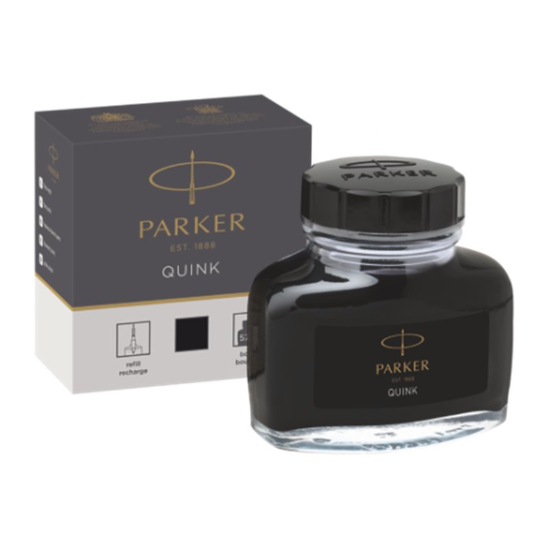 FRASCO DE TINTA PARKER 57ML. PARA PLUMA ESTILOGRÁFICA COLOR NEGRO PARKER 1950375