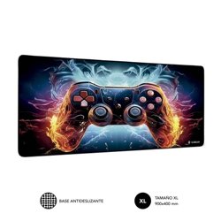 SUBBLIM GameCore XL Alfombrilla de ratón para juegos Negro, Multicolor