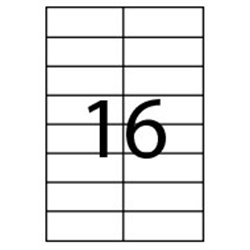 CAJA 100 HOJAS ETIQUETAS ADHESIVAS ILC BLANCA 105X35 FABRISA 15312