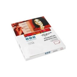 CAJA 100 HOJAS ETIQUETAS ADHESIVAS ILC BLANCA 48,5X25,4 FABRISA 15294