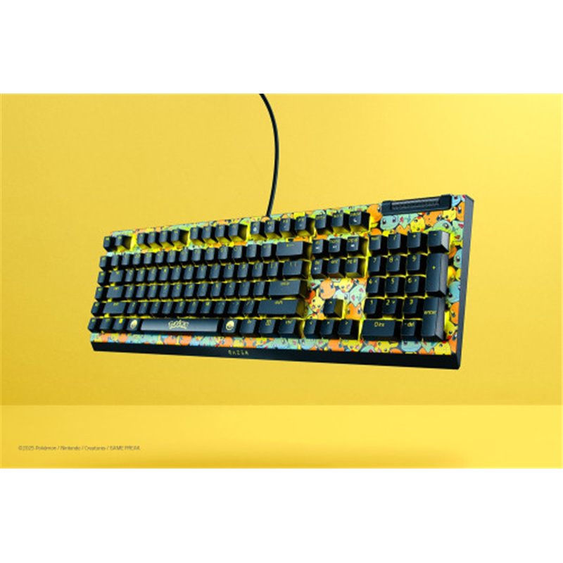 TECLADO RAZER BLACKWIDOW V4 X GREEN SWITCH POKEMON KANTO STARTERS (US LAYOUT) (RZ03-04704200-R3M1)