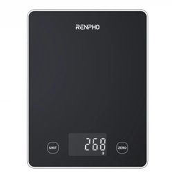 RENPHO  CALIBRA 1L - SMART NUTRITION SCALE - BLE - 3AAA - BLACK GLASS (UP TO 22LB/10KG)