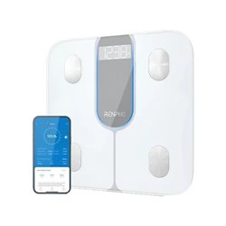 RENPHO ELIS 1C - SMART BODY SCALE - BLE - 3AAA - 11X11X1INCH / 28X28X2.5CM - WHITE
