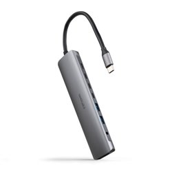 NANOCABLE HUB USB-C 2xUSB-A+3xUSB-C+USB-C CARGA+HDMI+AUDIO