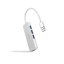 NANOCABLE HUB USB 3.0 4xUSB3.0. USB-A/M-USB 3.0/H ALUM. 18CM
