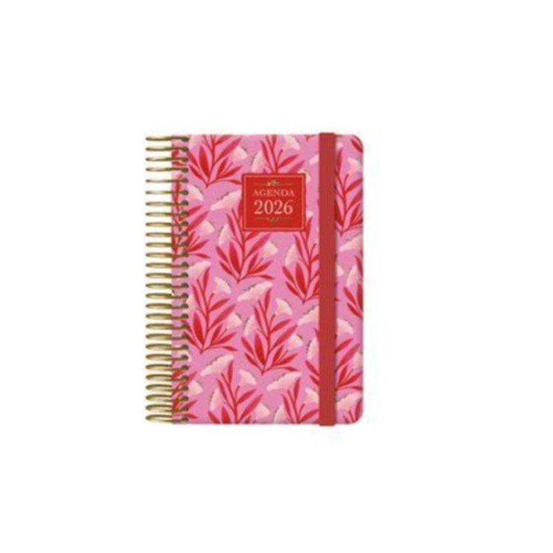 AGENDA 2026 CHARM ESPIRAL SEMANA VISTA BOLSILLO 8,5 X 13 CM. LADY DOHE 13251 - 26