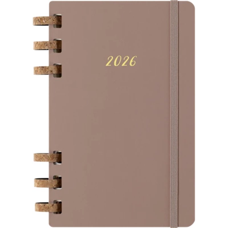 AGENDA 2026 TAPA DURA 12 MESES ESPIRAL L (13 X 21 CM) ALMENDRA MOLESKINE DHSPP2912MWH3Y26