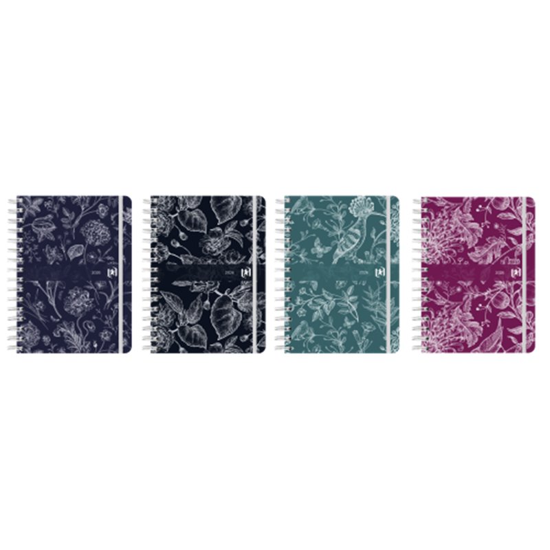 AGENDA 2026 ROMANCE DÍA PÁGINA A5 15X21 COLORES SURTIDOS OXFORD 400201732