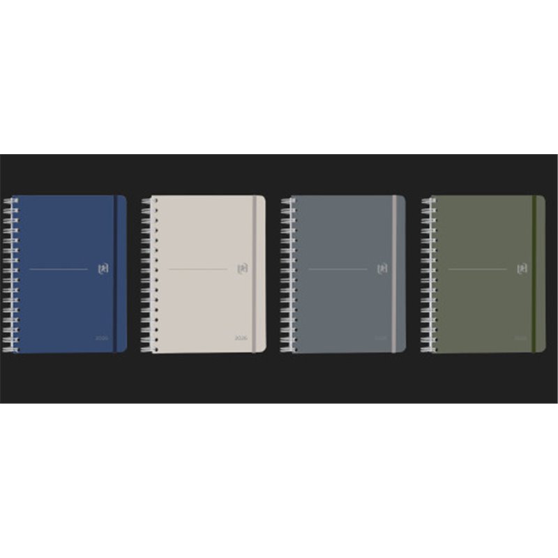 AGENDA 2026 IDENTITY DÍA PÁGINA A5 15X21 COLORES SURTIDOS OXFORD 400201733