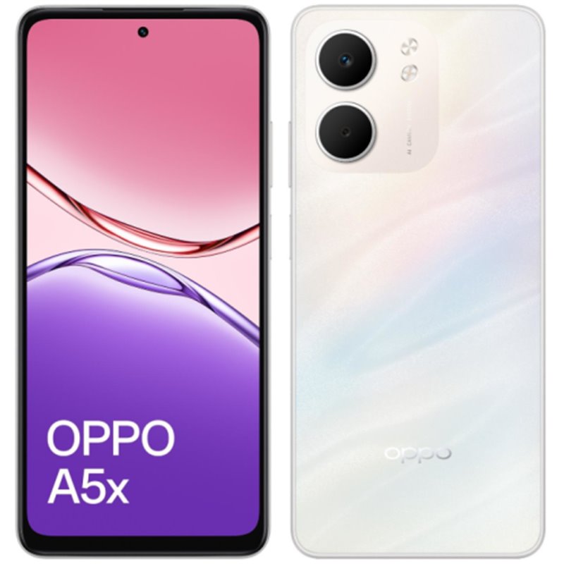 OPPO A5x 16,9 cm (6.67") SIM doble 4G USB Tipo C 4 GB 128 GB 6000 mAh Blanco