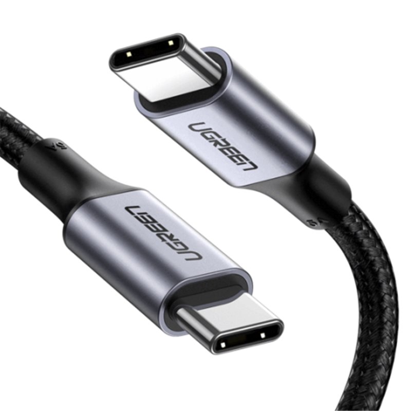 Ugreen 70427 cable USB USB 2.0 1 m USB C Negro, Plata