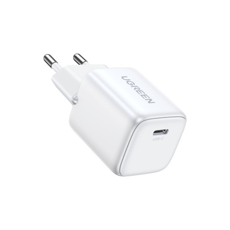 Ugreen Nexode Mini 30W PD GaN Tech Charger White Auriculares, Teléfono móvil, Ratón, Batería portátil, Tableta, Teléfono Blanco 