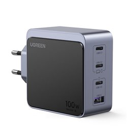 Ugreen Nexode S 100W 4-Port GaN Fast Charger EU gray Ordenador portátil, Teléfono móvil, Portátil, Batería portátil, Tableta Gri