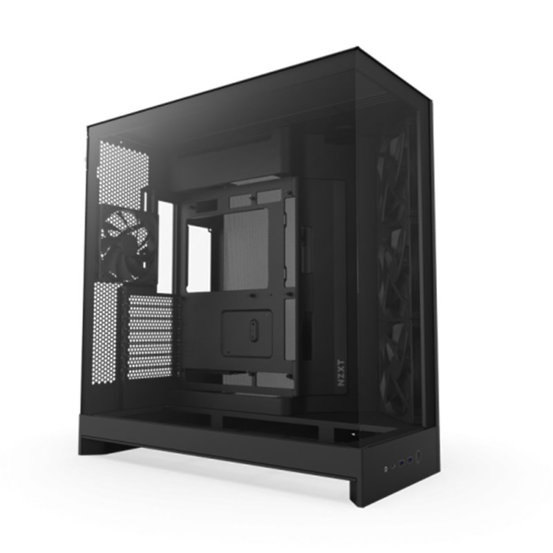 CAJA NZXT H9 FLOW (2025) DUAL-CHAMBER MID-TOWER CASE - ALL BLACK