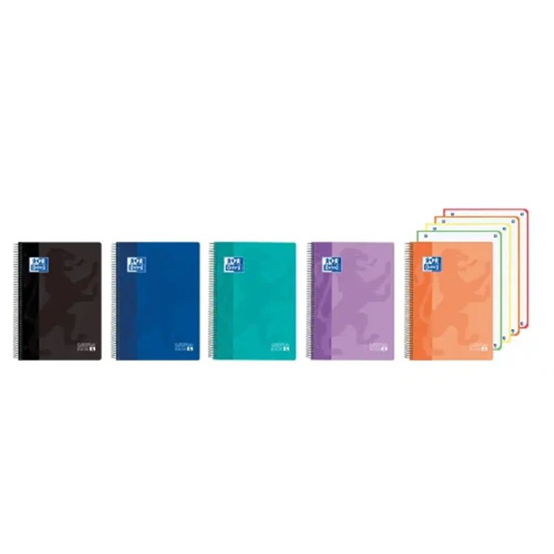 CUADERNO EUROPEANBOOK 4 TAPA PLÁSTICO CLASSIC A5+ 120H VIVOS OXFORD 400196863
