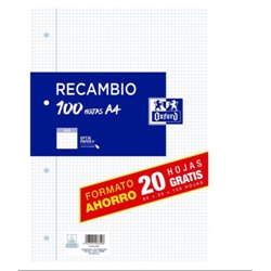 RECAMBIO A4 80H+20H 4X4 CON MARGEN OXFORD 400195058