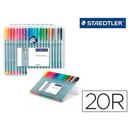 ESTUCHE 20 PIEZAS TRIPLUS FINELINER 334 (14+6 DE REGALO) SURTIDAS STAEDTLER 334 SB20P3