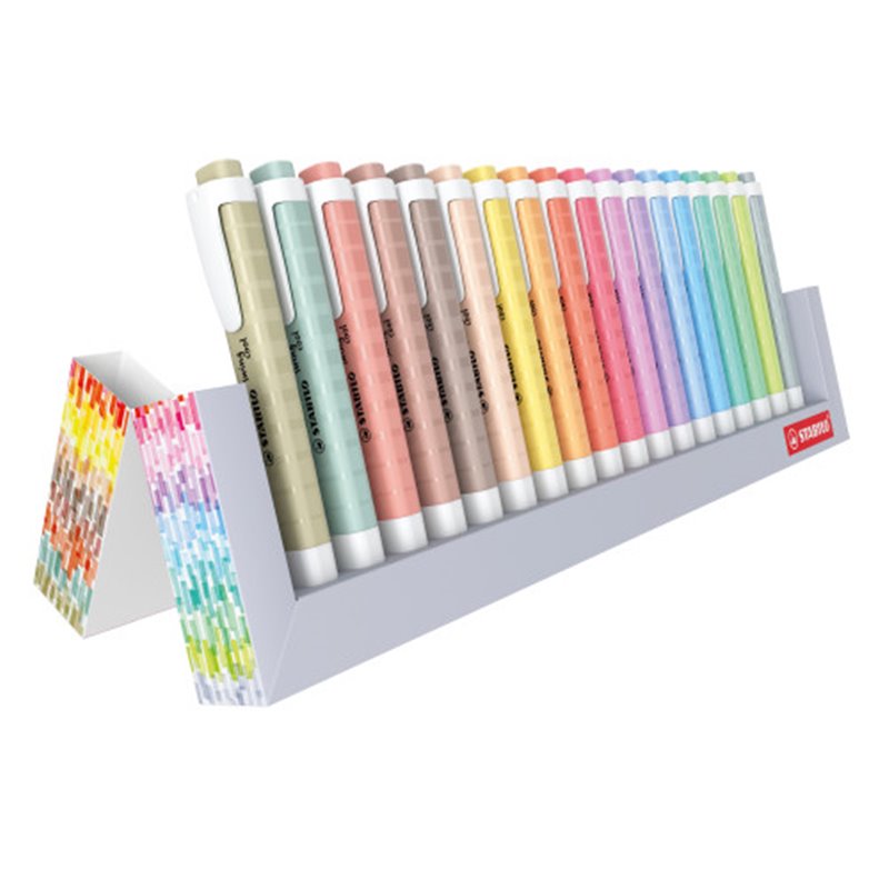 SET ESCRITORIO CARTON SWING COOL NATURE COLORS 18 UNIDADES SURTIDAS TRAZO 1/4MM. STABILO 275/18-02-5
