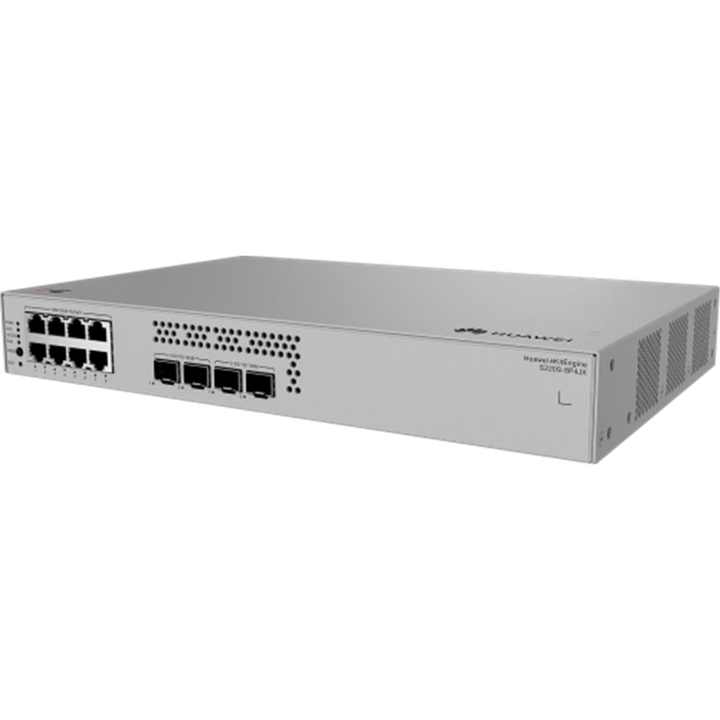 HUAWEI eKit S220S Series S220S-8P4JX Gestionado L2 Gigabit Ethernet (10/100/1000) Energía sobre Ethernet (PoE) 1U Gris