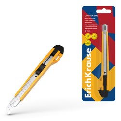 BLISTER CUTTER ANCHO 18MM GUIA METÁLICA Y AUTOBLOQUEO ABS AMARILLO ERICH KRAUSE 19149