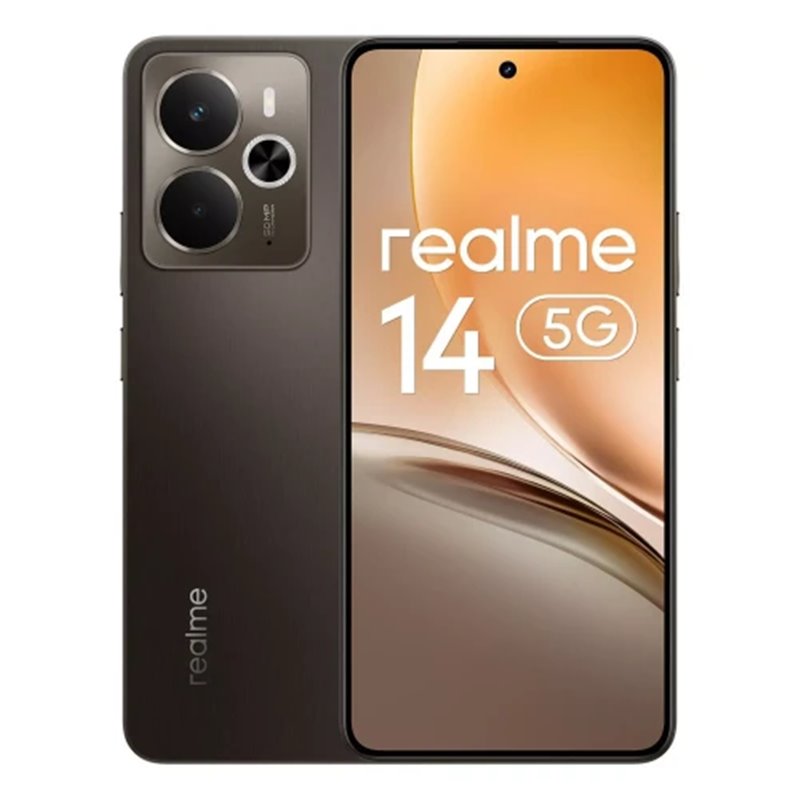 realme 14 16,9 cm (6.67") SIM doble Android 15 5G 12 GB 256 GB 5860 mAh Negro