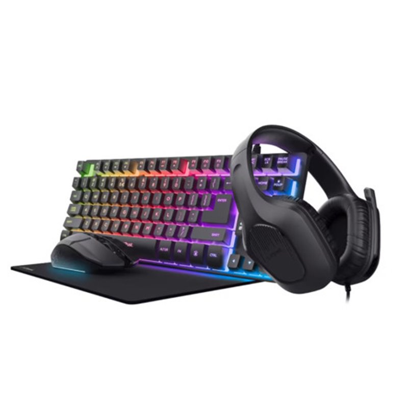 TRUST GXT780 4-IN-1 GAMING BUNDLE BLK ES