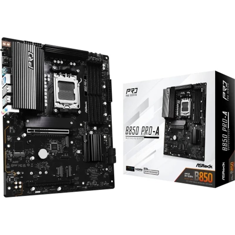 PLACA ASROCK B850 PRO-A,AMD,AM5,B850,USB20G,ATX