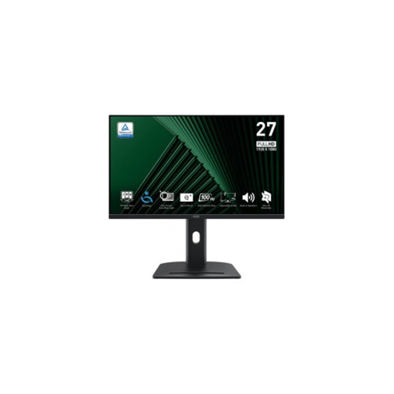 MSI MONITOR PRO MP275PG. 27" IPS PLANO. 1920x1080. 100Hz. NEGRO