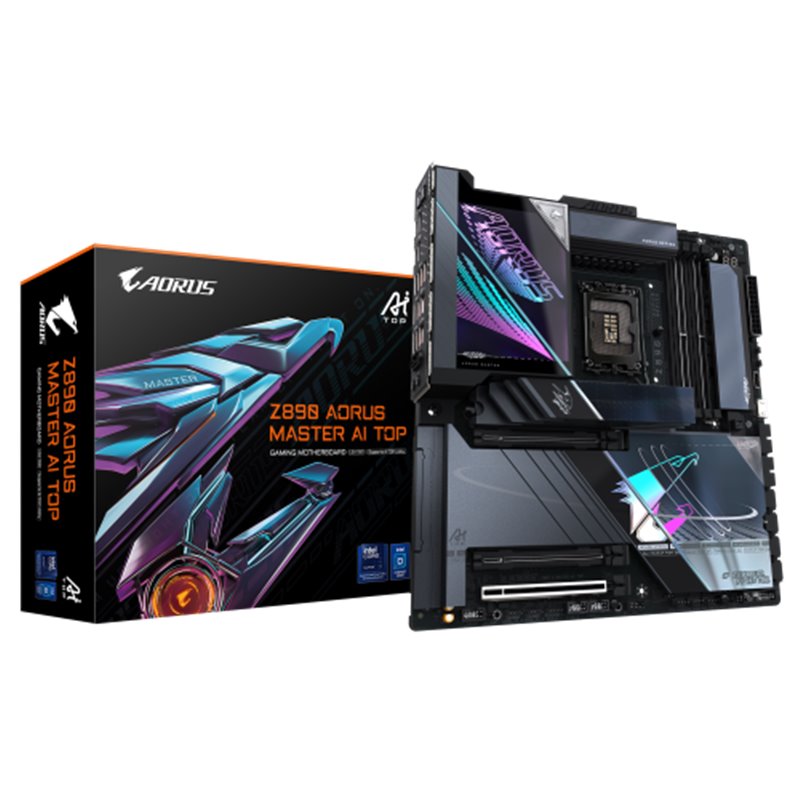 PLACA GIGABYTE Z890 AORUS MASTER AI TOP,INTEL,1851,Z890,4DDR5,256GB,2THUNDERBOLT,4SATA3+4M.2,2LAN10GB+WIFI7+BT5.4,14USB3.2,E-ATX