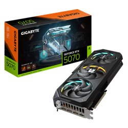 GIGABYTE GeForce RTX 5070 GAMING OC 12G Tarjeta Gráfica - 12GB GDDR7, 192 bits, PCI-E 5.0, XXXX MHz Core Clock, 3 x DP 2.1a, 1 x