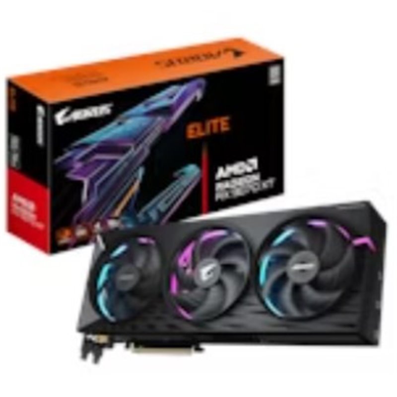 VGA GIGABYTE GV-R9070XTAORUS E-16GD,AMD,RX9070XT,16GB,GDDR6,256BIT,2HDMI+2DP,WINDFORCE (3 VENTILADORES)