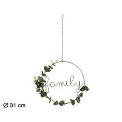 LETRERO DE METAL FAMILIA