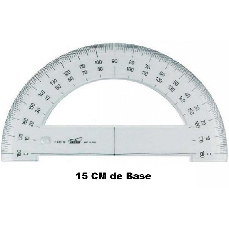 REGLA SEMICIRCULO - TRANSPORTADOR DE ANGULOS