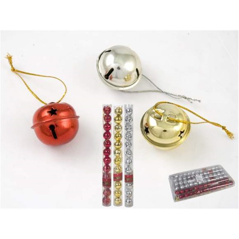 SET 12 COLGANTES CASCABEL 3CM 3STD