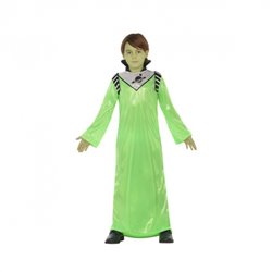 DISFRAZ ALIEN VERDE NI�O TUNICA