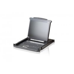 ATEN CONSOLA CL1000M (SPANISH KEYBOARD / 2X-K06 SG) SINGLE RAIL 17" LCD CONSOLE (USB - VGA)