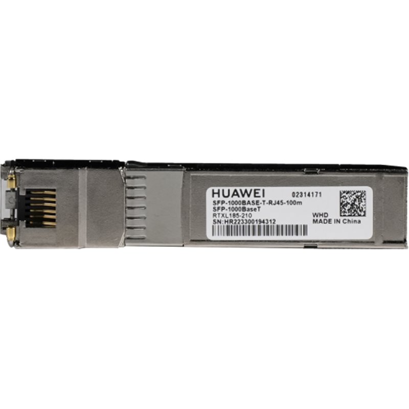 HUAWEI ELECTRICAL TRANSCEIVER,SFP,GE,ELECTRICAL INTERFACE MODULE(100M,RJ45) (SFP-1000BASET)