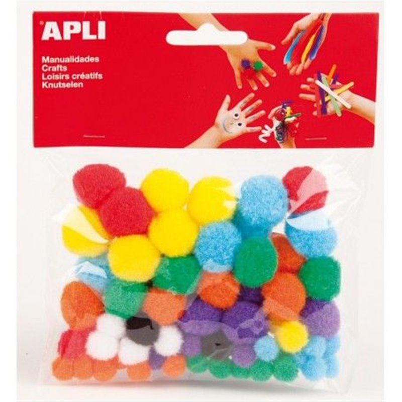 BOLSA 78 POMPONES SURT.
