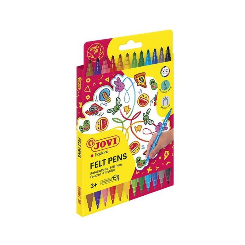 ROTULADORES DOBLE PUNTA 175MM ESTUCHE x 12unds