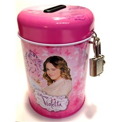 Violetta - Hucha de metal, 11 cm