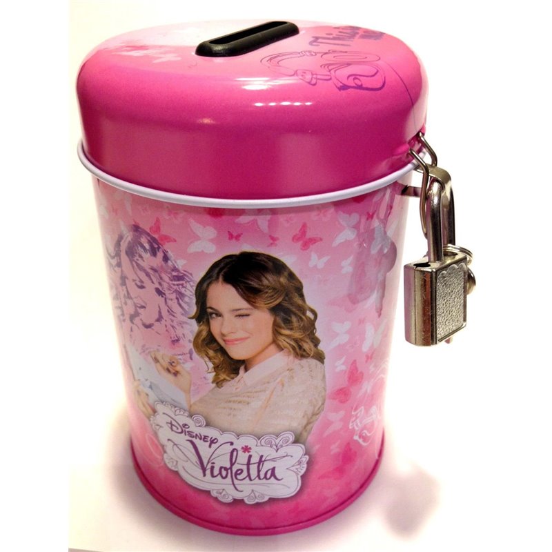 Violetta - Hucha de metal, 11 cm