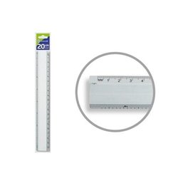 REGLA 20CM BISMARK METAL