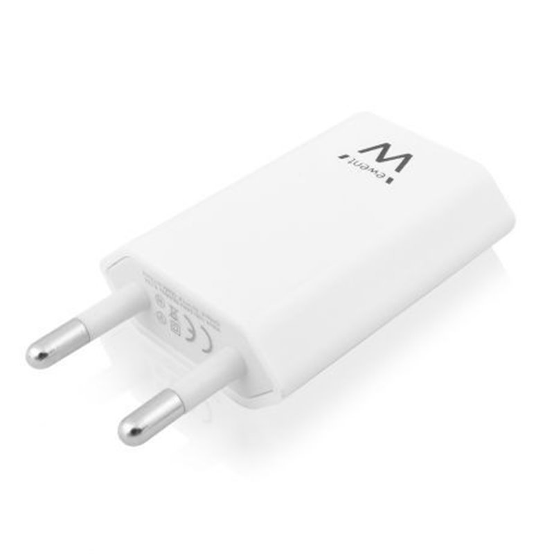 EWENT USB AC CHARGER 1 PORT, 1A (5W),  WHITE