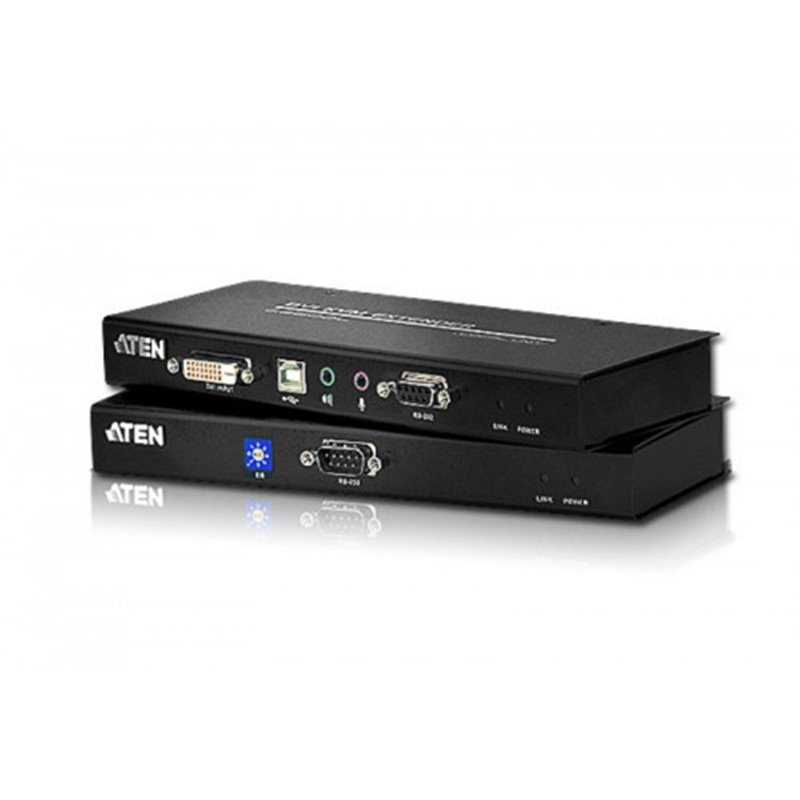 ATEN EXTENSOR KVM CAT 5 DVI USB (1024 X 768 A 60M) (CE600-AT-G)(CP5)