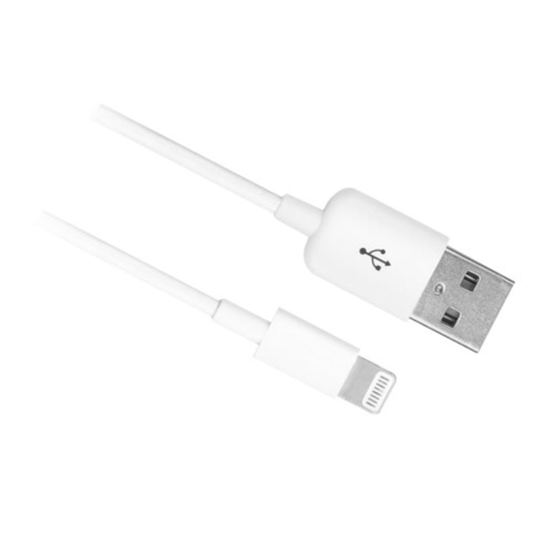 Ewent EW9908 cable de conector Lightning 1 m Blanco