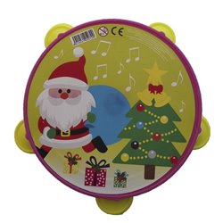 PANDERETA PLASTICO 15 CM. SURTIDA