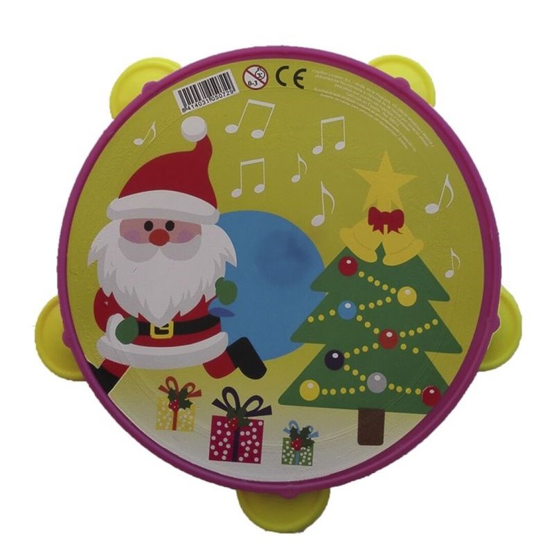 PANDERETA PLASTICO 15 CM. SURTIDA